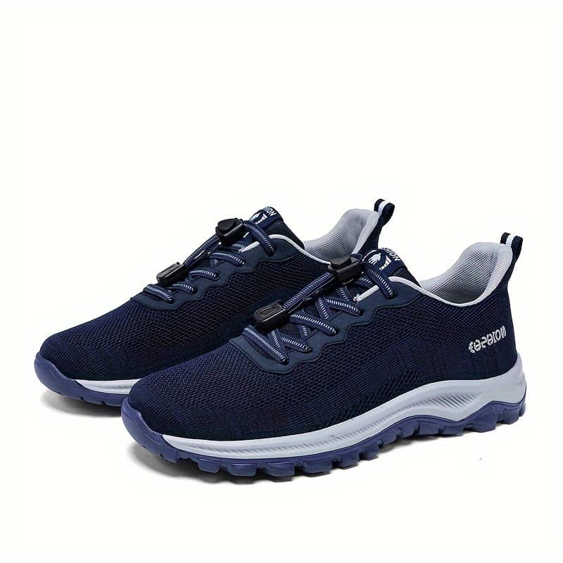 Men’s Trendy Solid Colour Woven Knit Breathable Trekking Shoes, Comfy Non Slip Durable Sneakers For Men’s Outdoor Activities Clothing, Shoes & Jewelry Shop Online at Dubai Trades 2