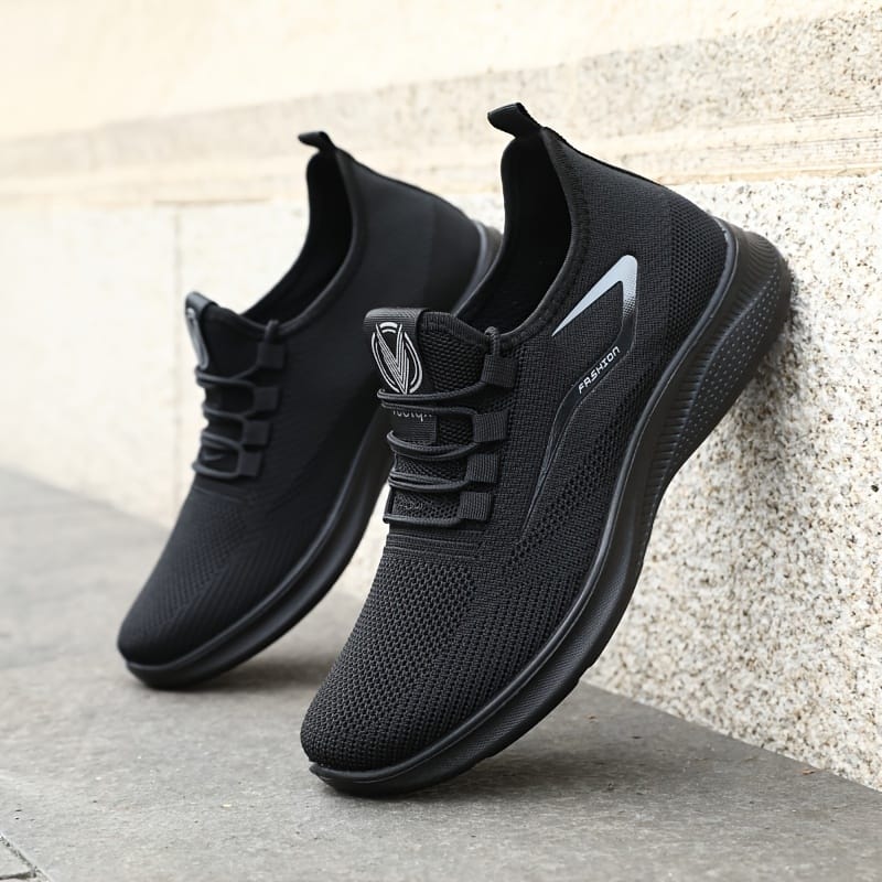 Men’s Trendy Woven Knit Breathable Sneakers, Comfy Non Slip Lace Up Shoes For Men’s Outdoor Activities Clothing, Shoes & Jewelry Shop Online at Dubai Trades 2