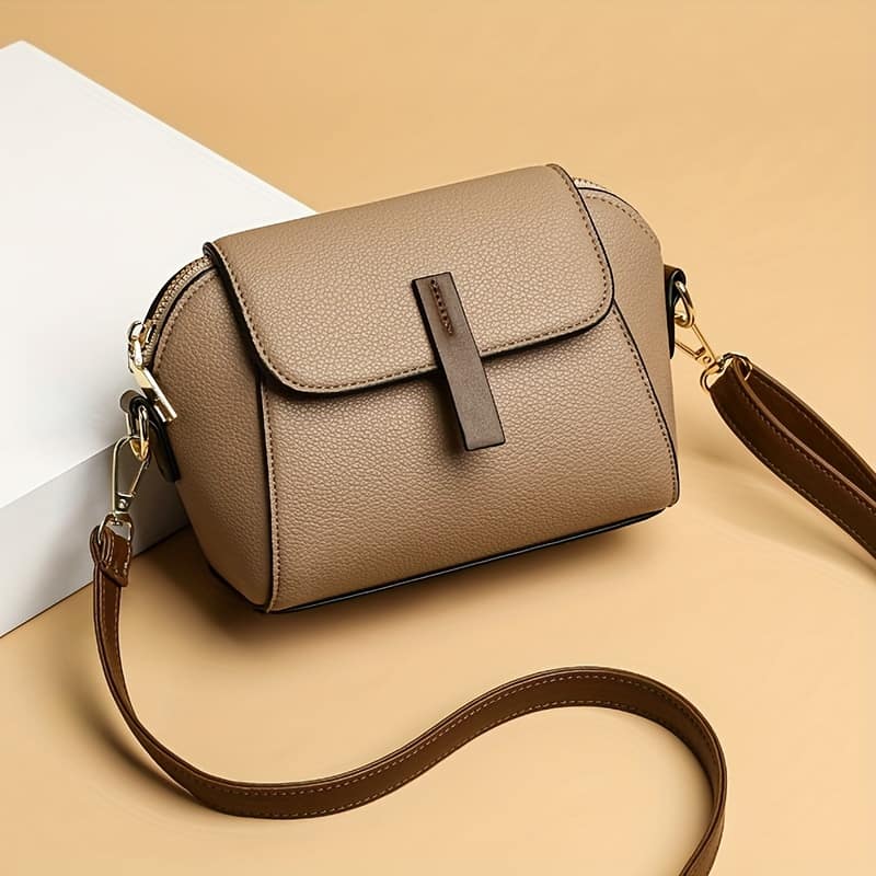 Mini Flap Crossbody Bag, Fashion Solid Color Shoulder Bag, Women’ Pu Leather Purse For Commuter (7.1*5.1*3.5) Inch Clothing, Shoes & Jewelry Shop Online at Dubai Trades 2