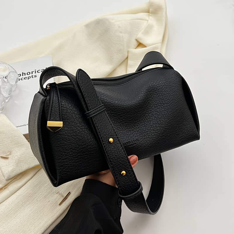 Minimalist Crossbody Bag, Fashion Solid Color Shoulder Bag, Women’s Pu Leather Handbag & Zipper Purse Clothing, Shoes & Jewelry Shop Online at Dubai Trades 2