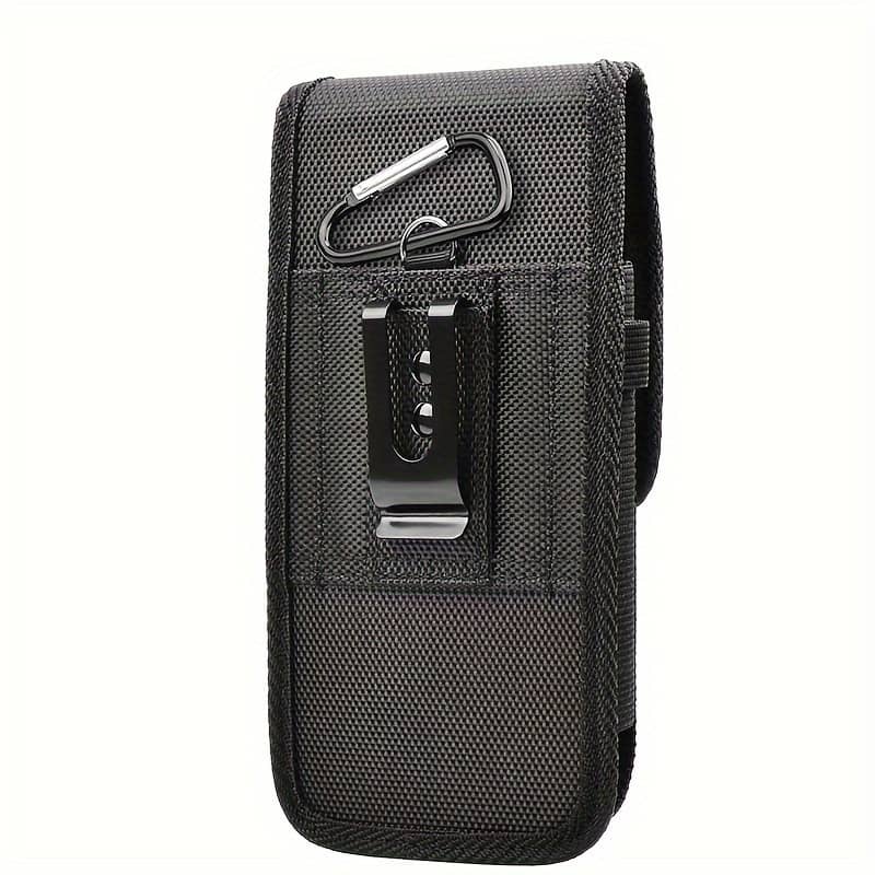Mobile Phone Waist Bag Nylon Fabric Mobile Phone Case Belt Mobile Phone Cover Insert Card + Key Buckle Suitable For 6.3-6.7 Inch Mobile Phones Cases, Holsters & Sleeves Shop Online at Dubai Trades 2