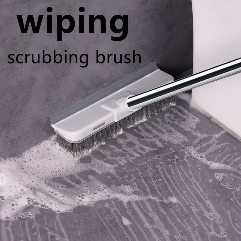 Multi-use, Versatile Long-handle Scrub Brush With Stiff Bristles For Deep Cleaning – Floors, Tiles, Grout, Kitchens, Bathrooms & Outdoor Spaces – Gray Brushes Shop Online at Dubai Trades 2