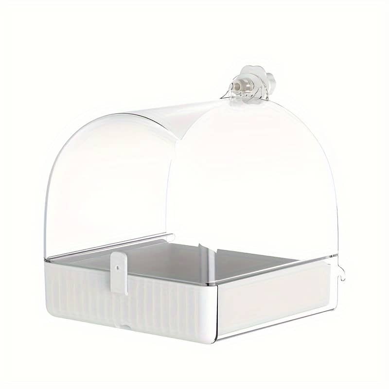 Multifunctional Abs Bird Bath With Cage Attachment – Versatile Parakeet Bathing Tub, Seed Feeder, And Nest Box For Small To Medium Birds Bird Baths Shop Online at Dubai Trades 2