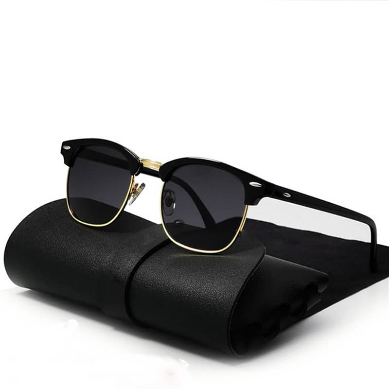 Ovoyan 2025 Semi-rimless Retro Fashion Glasses Men Luxury Brand Glasses For Women/men Classic Leisure Decorative Glasses Accessories Shop Online at Dubai Trades 2