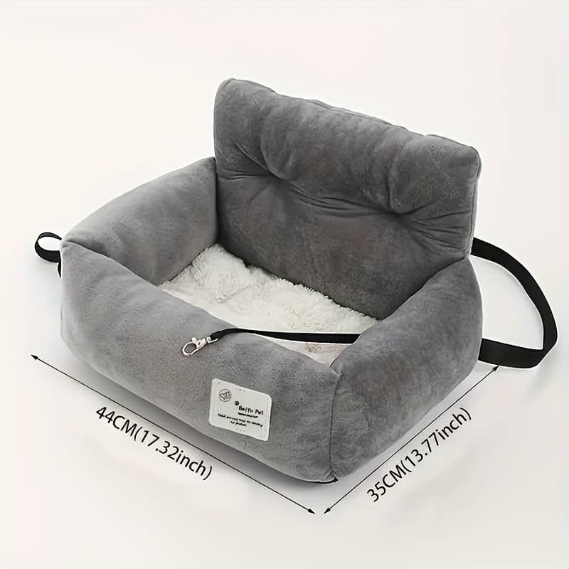 Pet Car Seat Bed For Dogs, Polyester, Comfortable And , With Adjustable Straps, Portable And Washable, Suitable For Car Travel Booster & Car Seats Shop Online at Dubai Trades 2