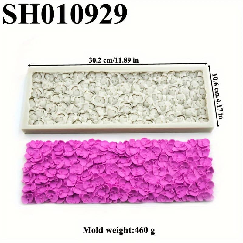 Phalaenopsis Style Flower Border Fondant Silicone Mold Diy Cake Fondant Mold Kitchen Baking Tools Wedding Party Cake Decoration Dessert Cake Lace Decoration Tool Bakeware Shop Online at Dubai Trades 2