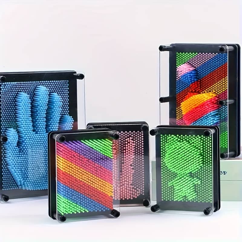 Popular Explosion Handprint 3d Clone Hand Mold Creative Rainbow 3d Changeable Needle Painting Available In 3 Sizes: Large, Medium, And Small Arts, Crafts & Sewing Shop Online at Dubai Trades 2