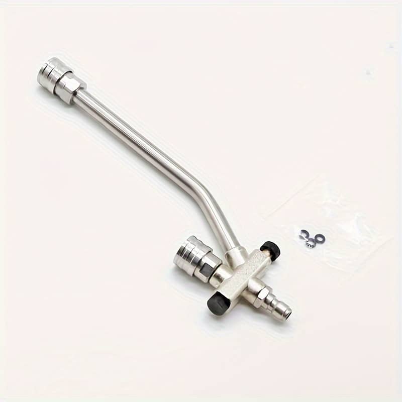 Professional 4000psi Dual Lance Pressure Washer Wand, Stainless Steel Double Nozzle For Foam Cannon, Car Wash, 1/4 Quick Connect, Uncharged, No Battery Required Applicators Shop Online at Dubai Trades 2