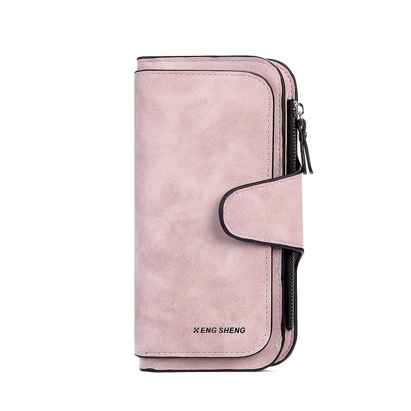 Retro Minimalist Short , Solid Color Clutch Credit Card Case, Slots Wallet Accessories Shop Online at Dubai Trades 2