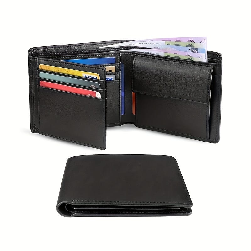 Rfid Blocking Slim Trifold Men Wallets With Coin Pocket And Id Window Minimalist Wallet For Men Accessories Shop Online at Dubai Trades 2