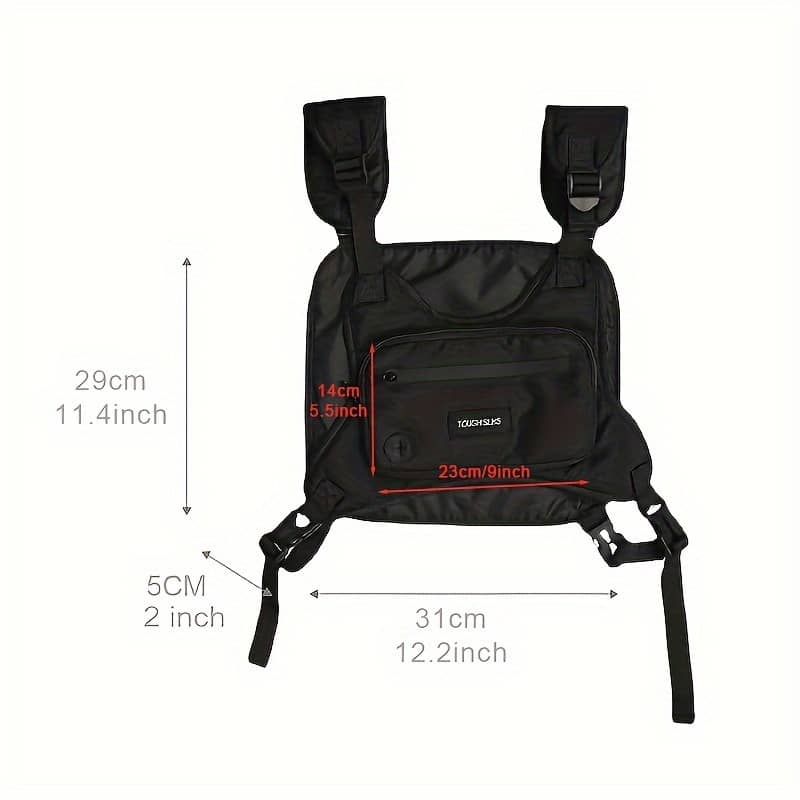 Rig Chest Bag Men Hip Hop Streetwear Large Capacity Waist Bag For Men And Women Clothing, Shoes & Jewelry Shop Online at Dubai Trades 2