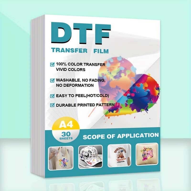 Sheets Dtf Transfer Film Paper A4/a3 Double-sided Pet Thin Film Cold/ Printing Dtf For Direct Diy Transfers On T-shirts And Fabrics Arts, Crafts & Sewing Shop Online at Dubai Trades 2