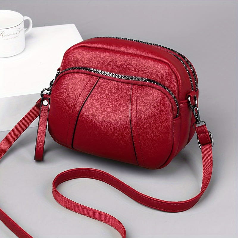 Simple Solid Color Crossbody Bag, Vintage Multi Pocket Purse, Studded Decor Shoulder Bag Clothing, Shoes & Jewelry Shop Online at Dubai Trades 2