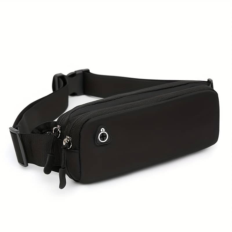 Six- Waist Bag For Men, Running Crossbody Chest Pack With Earphone Storage And Dual Compartments Clothing, Shoes & Jewelry Shop Online at Dubai Trades 2