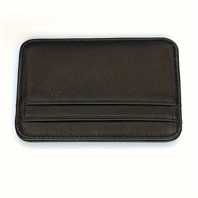 Slim Men’ Leather Credit Card Holder – Compact With Multiple Card Slots, Nylon Lining For Use, Compact Leather Holster Accessories Shop Online at Dubai Trades 2