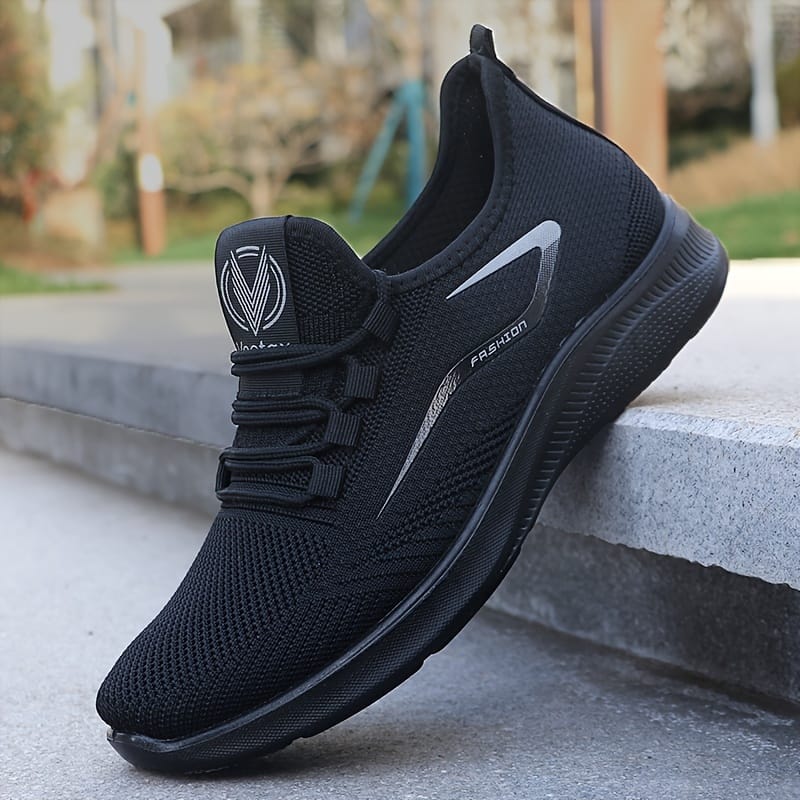 Solid Breathable Sneakers For Outdoor Jogging – Men’s Comfy Training Shoes Exercise & Fitness Shop Online at Dubai Trades 2