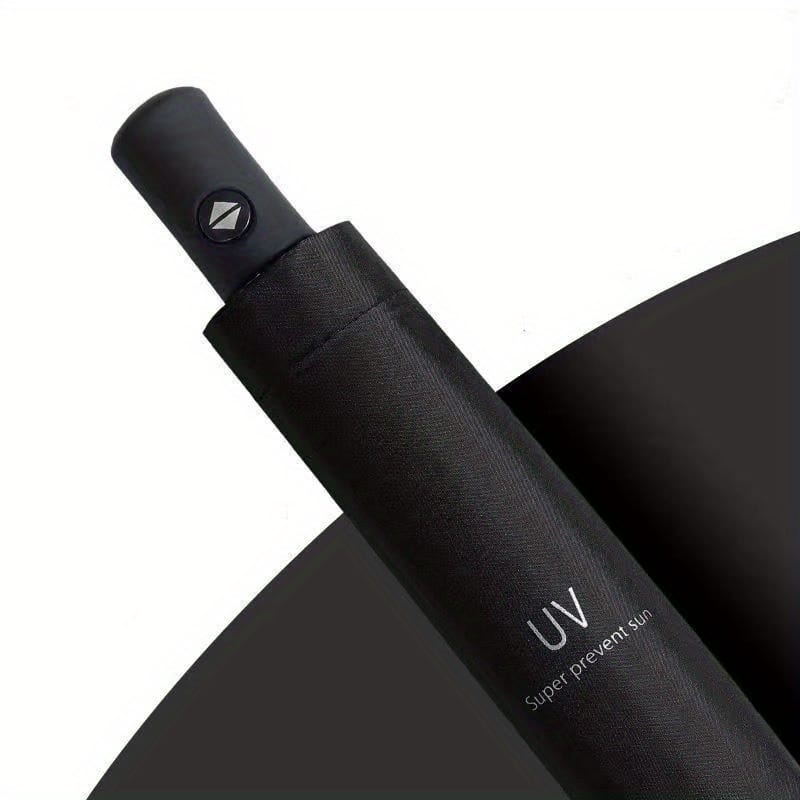 Solid Color Large Folding Umbrella With Black Uv Protective Canopy, Casual Lightweight Waterproof & Windproof Umbrella For Clothing, Shoes & Jewelry Shop Online at Dubai Trades 2