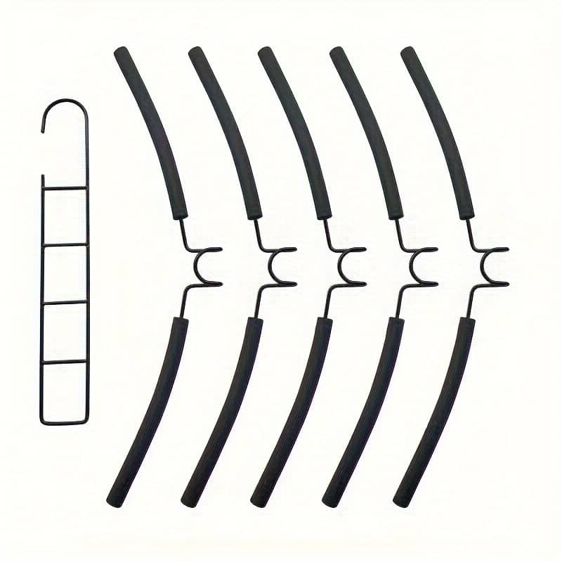 Space-saving 5-layer Magic Hanger – Non-slip, Foldable Metal Clothes Organizer For Dorms & Wardrobes Clothes Hangers Shop Online at Dubai Trades 2