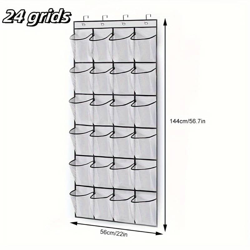 Space-saving Over-the-door Shoe Organizer With 14/24 Mesh Pockets – Lightweight Fabric Storage Rack For Closet, Bedroom & Bathroom, Shoe Storage Organizer Entryway Furniture Shop Online at Dubai Trades 2