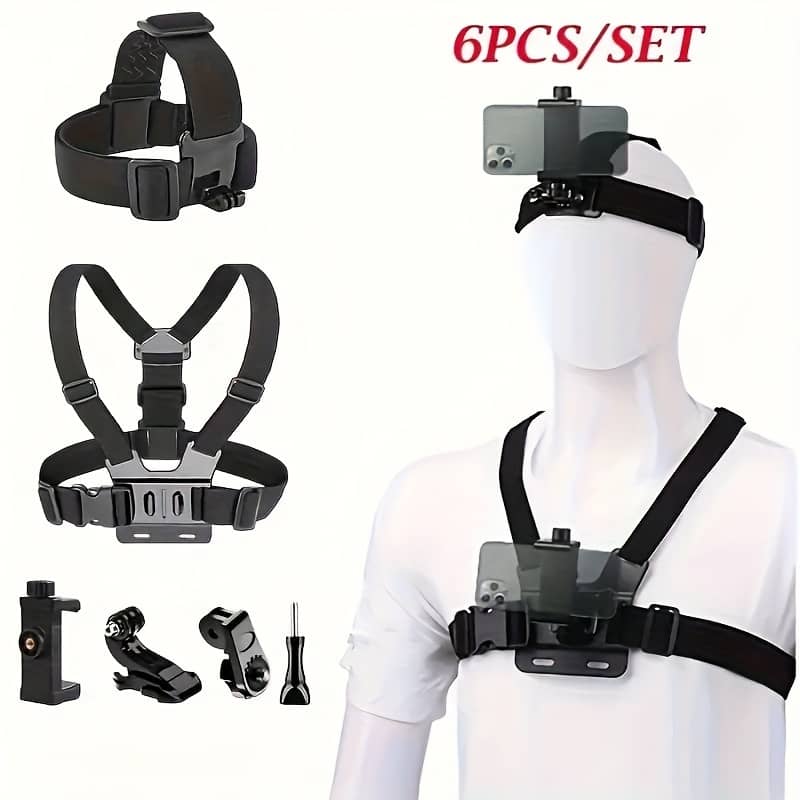 Sports Of 6 Pieces: Mobile Phone Holder For /phone/ And Other Sports Cameras Accessories Shop Online at Dubai Trades 2