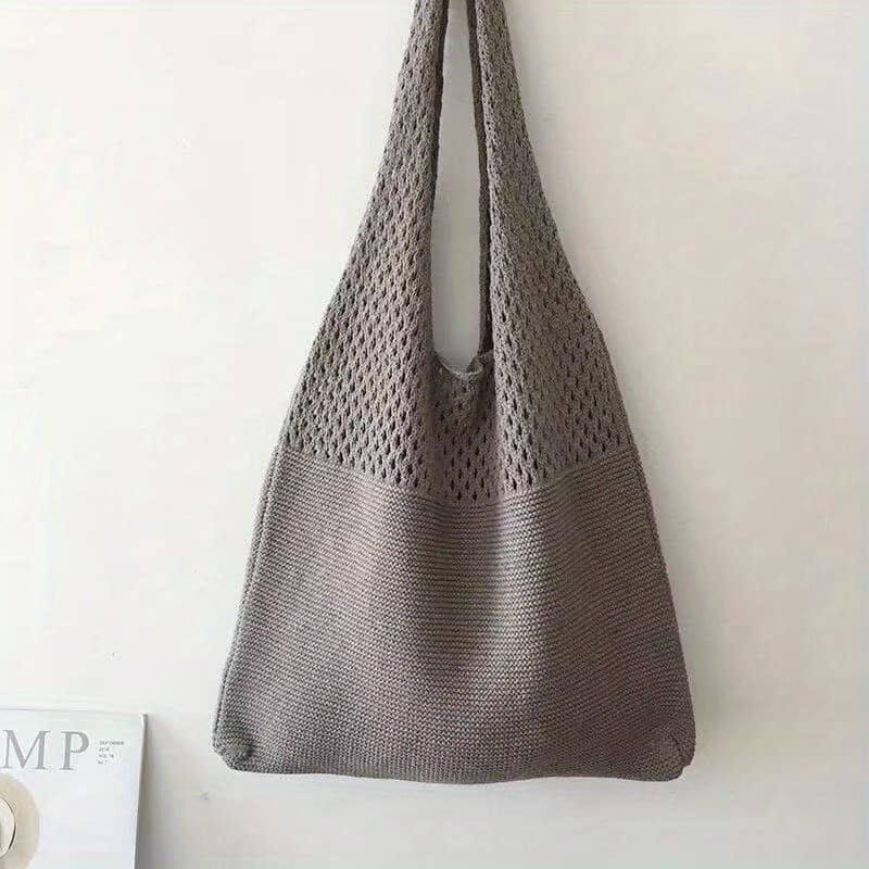 Hollow Crochet Bag, Large Capacity Shopping Bag, Women’s Woven Shoulder Bag Clothing, Shoes & Jewelry Shop Online at Dubai Trades 2