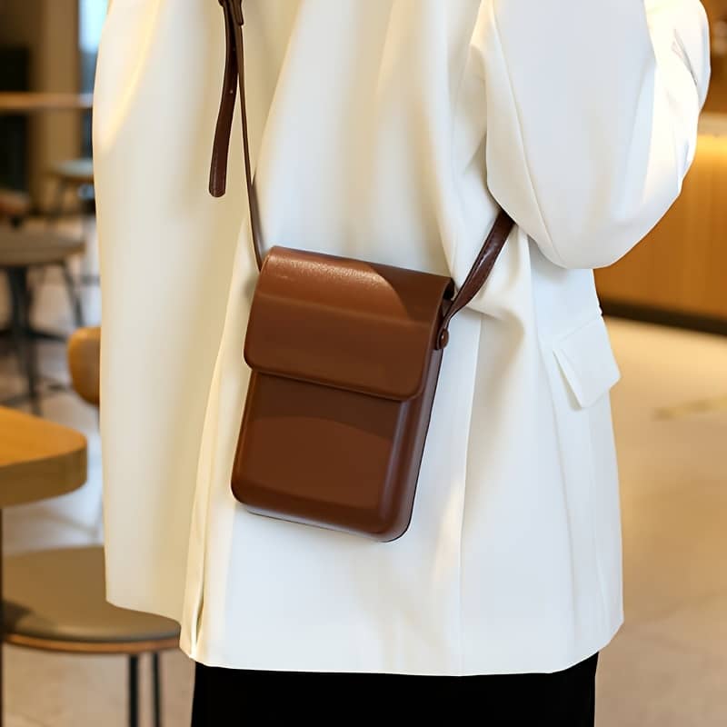 Minimalist Flap Crossbody Bag, Mini Pu Leather Phone Purse, Women’ Shoulder Bag (7.09*4.72*1.38) Inch Clothing, Shoes & Jewelry Shop Online at Dubai Trades 2