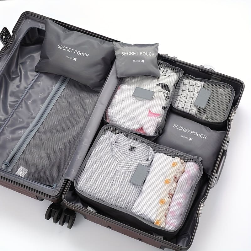 Travel Storage Set Of 6 – Versatile Organizer For Cosmetics, Clothes, Toiletries & More Clothing, Shoes & Jewelry Shop Online at Dubai Trades 2