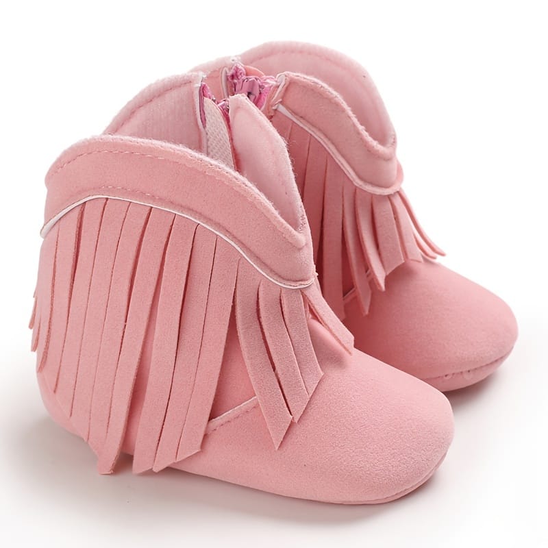 Trendy Solid Color Tassel Comfortable Sneakers With Zipper For Baby Boys And Girls, Lightweight Non Slip Walking Shoes For Indoor Outdoor, Baby Shop Online at Dubai Trades 2