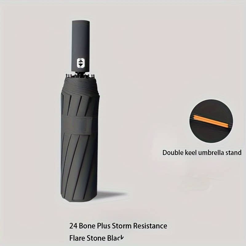 Unisex Automatic Umbrella With 24 Reinforced Ribs, Foldable, Portable, Durable Anti-uv Sunscreen Umbrella For Sunny & Clothing, Shoes & Jewelry Shop Online at Dubai Trades 2