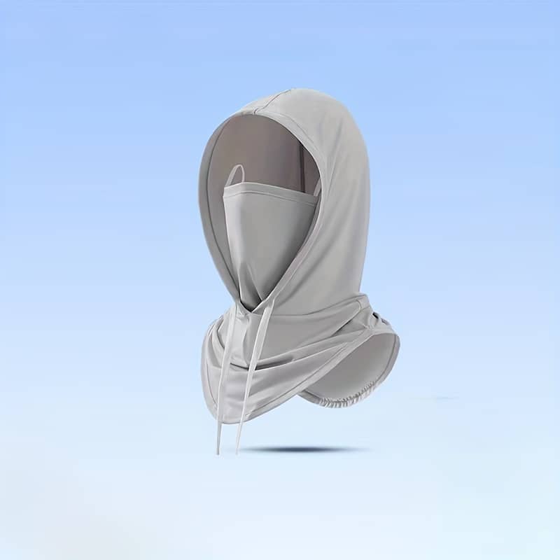 Unisex Sunscreen Mask Hat With Neck Protection, Full Face Uv Protection, Breathable Polyester Sports Head Cover, Non-stretch, Woven, For Outdoor Activities, Hand Washable Accessories Shop Online at Dubai Trades 2