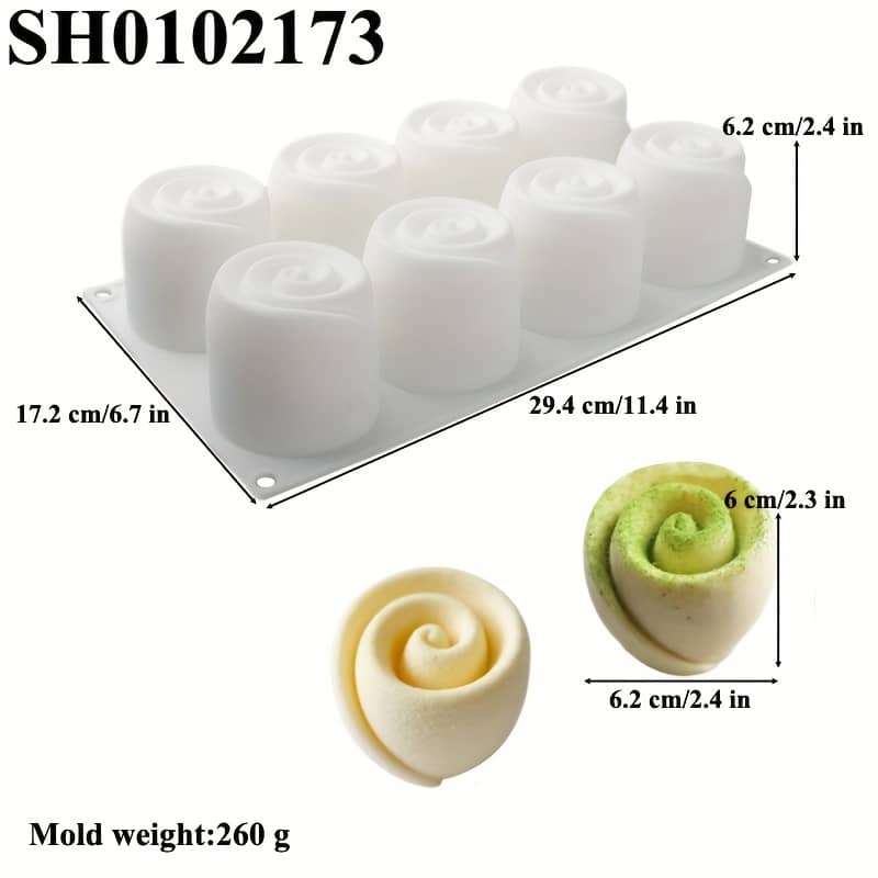 Valentine’s -cavity Rose Flower Silicone Mousse & Cake Mold – , Reusable Baking Tool For Homemade Soaps And Desserts Bakeware Shop Online at Dubai Trades 2