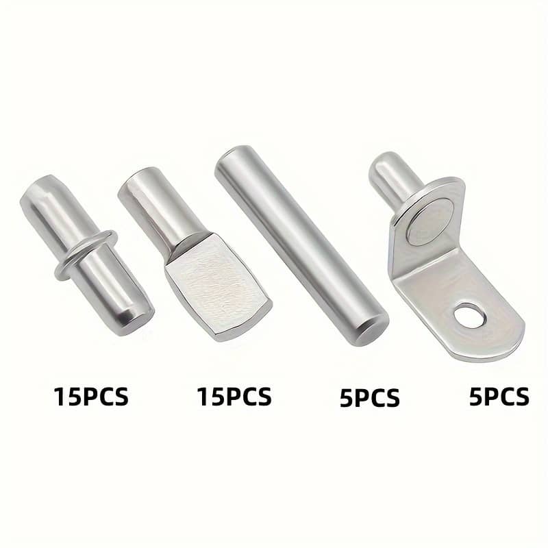 Value Pack 40pcs/80pcs Shelf Pegs Kit, 4 Styles Shelf Bracket Pins, Sturdy Cabinet Shelf Support Pegs For Cabinets, Bookcases Braces & Joist Hangers Shop Online at Dubai Trades 2