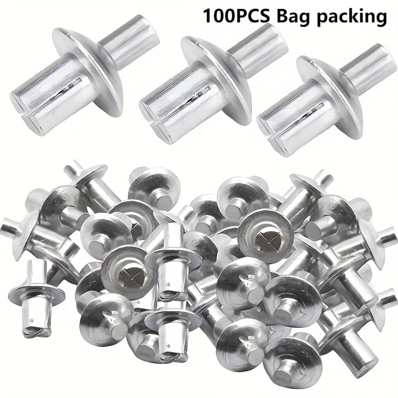 Vbz 50//200pcs Aluminum Rivets, Polished Round Head, Hammer-in Type, Half Round Head Expansion Rivets For Diy Crafts And Business, Industry & Science Shop Online at Dubai Trades 2