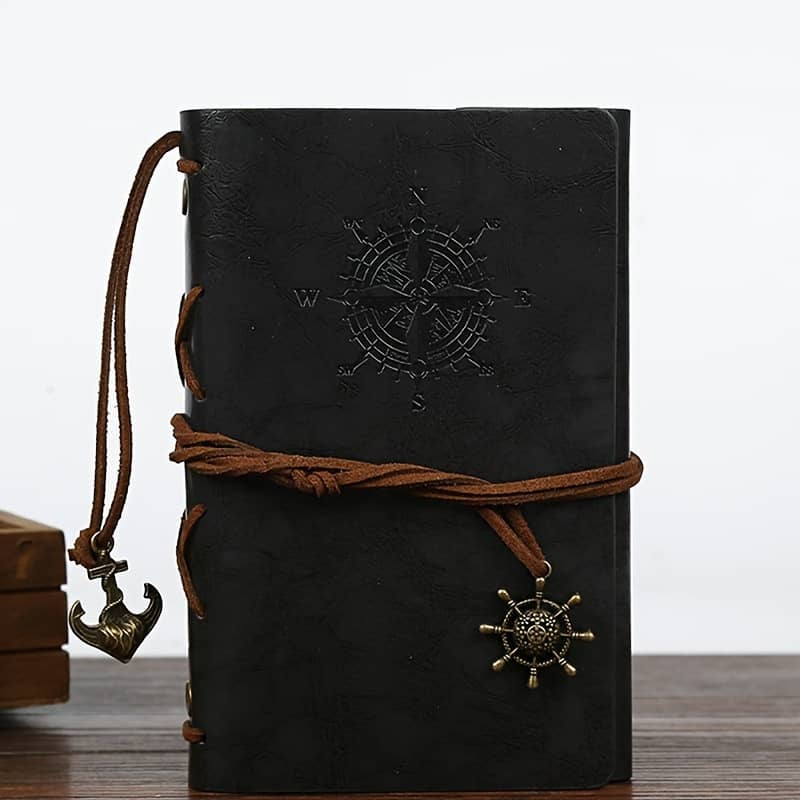 Vintage Plain Type Diary Journal Spiral Ring Binder Retro Book Pirate Notepad Notebooks Notebooks & Writing Pads Shop Online at Dubai Trades 2