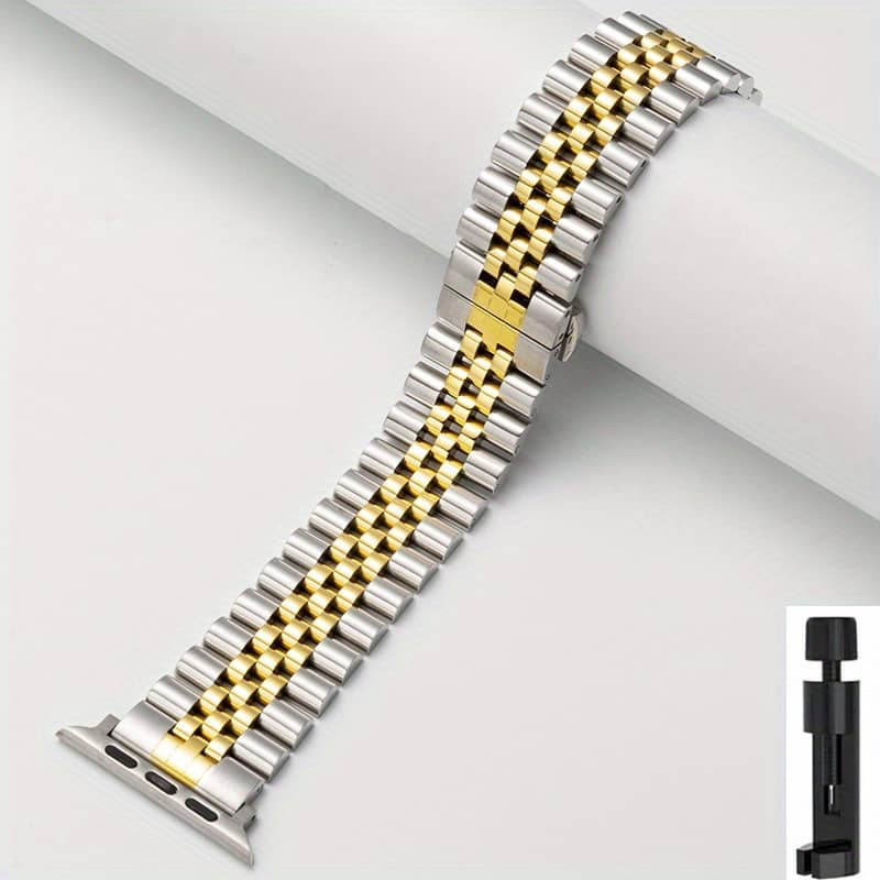 Watch Strap Compatible With Iwatch Band 49mm 45mm 44mm 42mm 41mm 40mm 38mm, Business Stainless Steel Metal Wristband For Iwatch Series 9/8/7/6/5/4/3/2/1 Ultra 2/1 Se, For Gifts Clothing, Shoes & Jewelry Shop Online at Dubai Trades 2