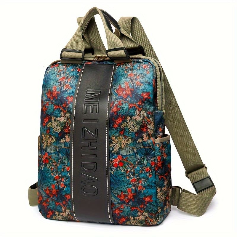 Women’s Backpack, Large Capacity Fashionable Printed Backpack, Nylon Lightweight Laptop Backpack, Travel Commuting Outdoor Bag Backpacks Shop Online at Dubai Trades 2