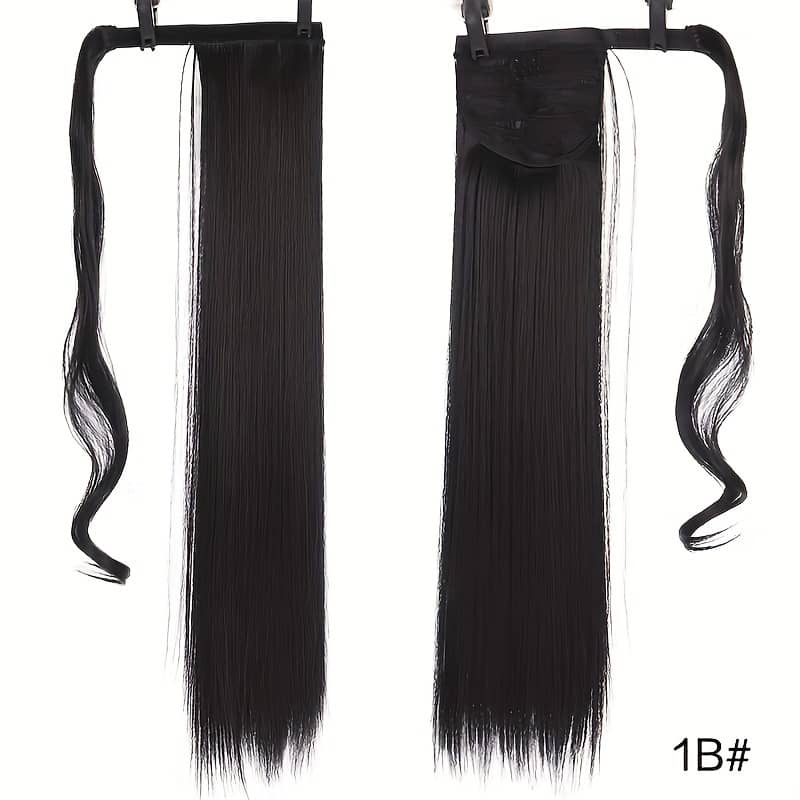 Women’s Magic Tape Long Straight Ponytail Extension, High-temperature Resistant Synthetic Fiber Hairpiece, Soft , For Daily Use, Fits All Beauty & Personal Care Shop Online at Dubai Trades 2