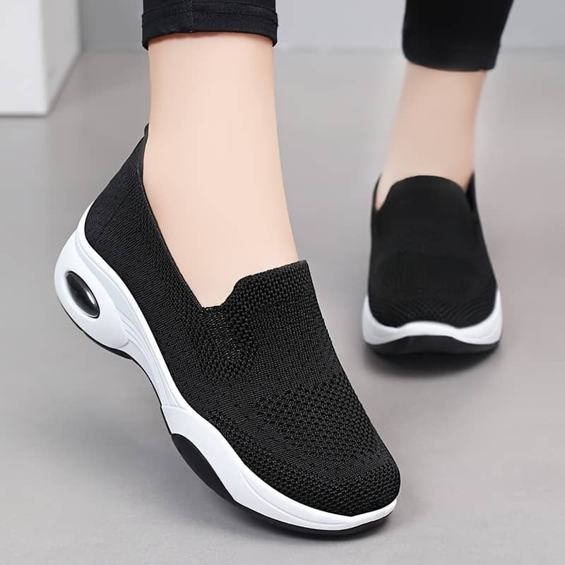 Women’s Slip-on Walking Shoes, Breathable Mesh Casual Sneakers, Comfortable Spring/summer Footwear, Elderly/mom Soft Sole Shoes, Durable Outsoles Athletic Shop Online at Dubai Trades 2