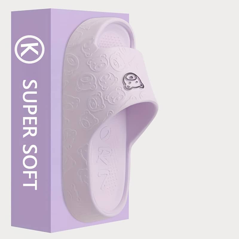 Women’s Thick Sole Non-slip Eva Slides – Casual Slip-on Beach Indoor/outdoor Sandals, Cartoon Design, , Sizes 36-45, Available In White, Gray, Purple, Green, Black, Pink Clothing, Shoes & Jewelry Shop Online at Dubai Trades 2