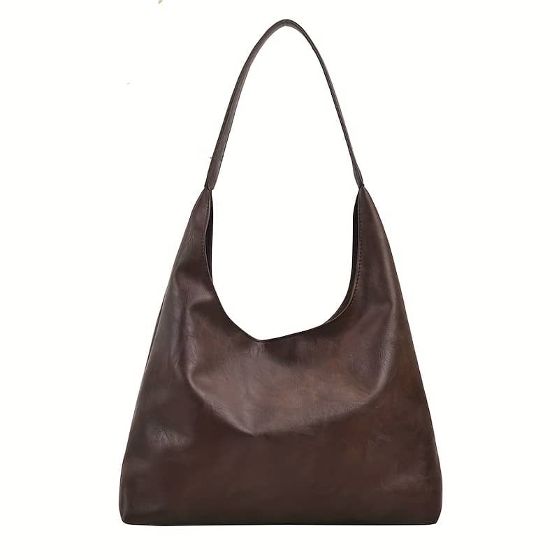 Women’s Vintage Solid Color Hobo Bag, Lightweight Casual Shoulder Bag With Insert Pouch For Daily Use Clothing, Shoes & Jewelry Shop Online at Dubai Trades 2