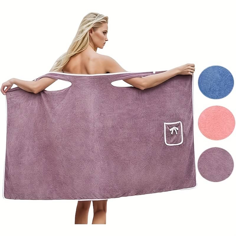 Women’s Wearable Shower Skirt: Quick Drying Coral Velvet Bath Towel Camisole Bathrobe For Adults Bath & Bathing Accessories Shop Online at Dubai Trades 2