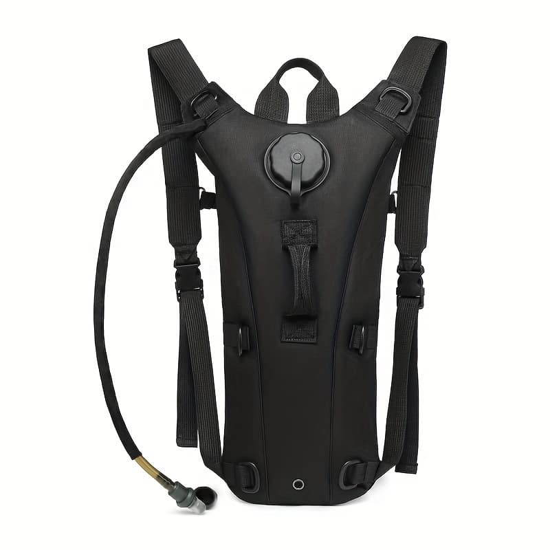 Wuiing 3l Hydration Pack Backpack – Tactical Water Bag With Adjustable Straps, Large Capacity For Hiking, Biking, Running & Climbing, Black, Hiking Backpack Backpacking Packs Shop Online at Dubai Trades 2