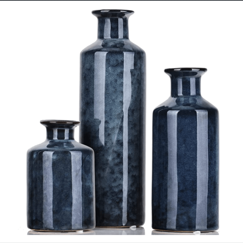 3pcs/set Rustic Modern Ceramic Vase, Used For Home Decoration, Suitable For Fireplace, Table, Kitchen, Living Room Decoration Home & Kitchen Shop Online at Dubai Trades 2