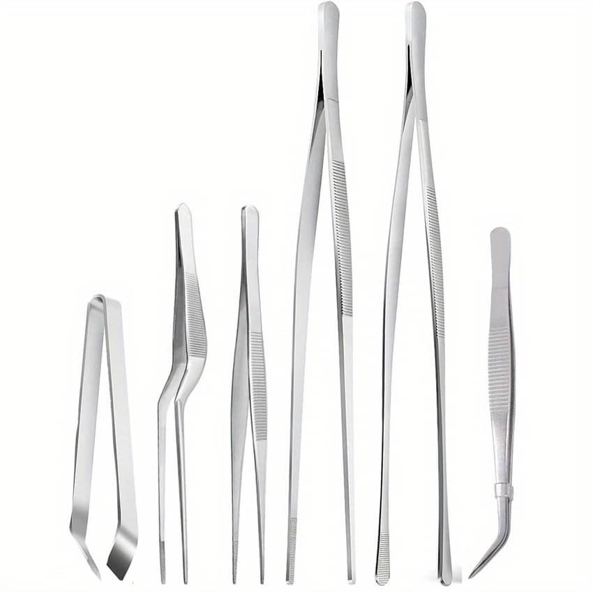 6pcs/pack Cooking , 12 “and 6.3” Stainless Steel Kitchen Set, Tongs, , For Cooking, Repairing, , , , Kitchen , Kitchen Accessories Cooking Utensils Shop Online at Dubai Trades 2