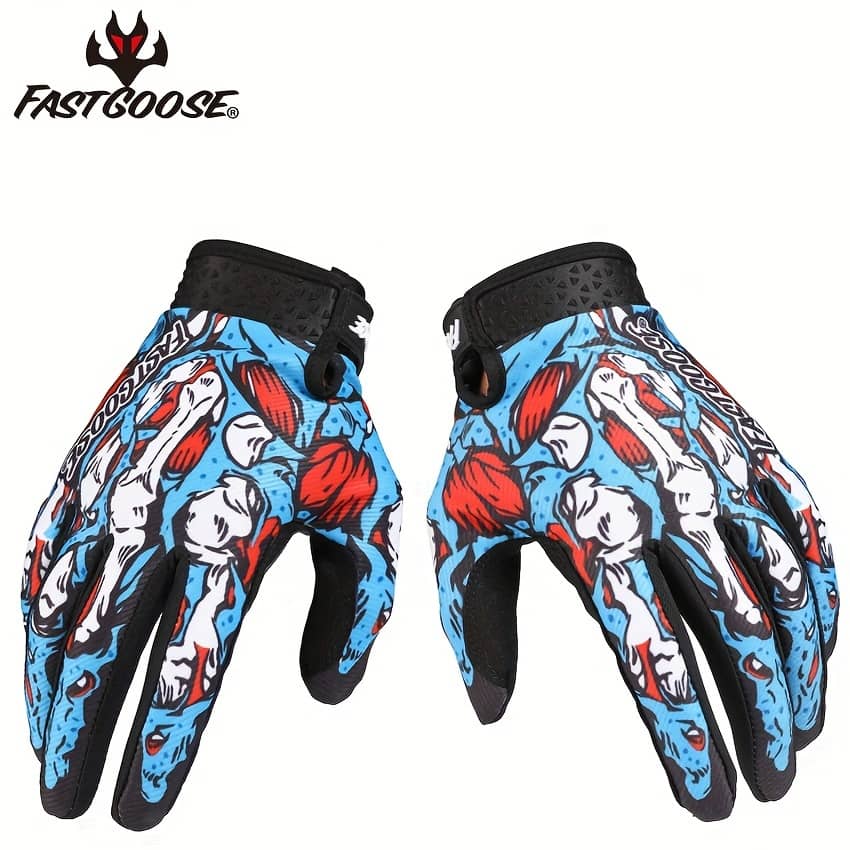 Fastgoose Touchscreen Cycling Gloves – Breathable, Sweat Absorbent Full Finger For Biking & Motorcycling, Nylon Fabric, Outdoor Sports Clothing Shop Online at Dubai Trades 2