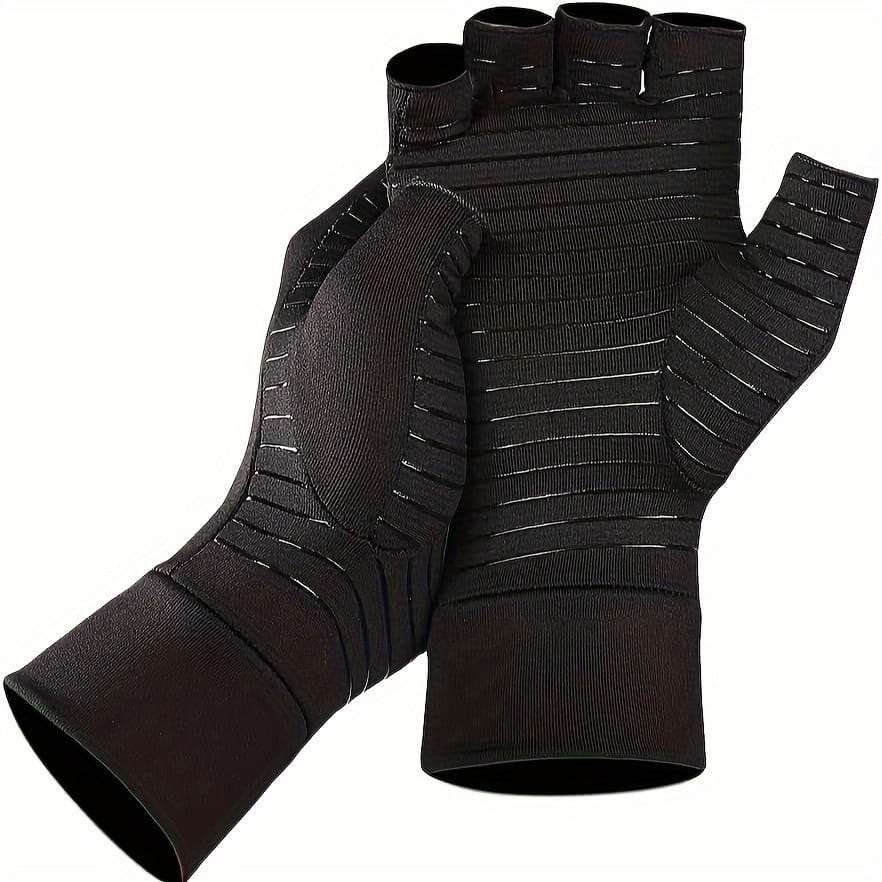 Copper Fiber Half Finger Gloves, Stress Gloves, Cycling Gloves, Outdoor Gloves, Fitness Gloves Gloves Shop Online at Dubai Trades 2