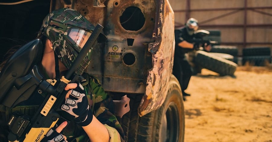 90-Min Paintball Experience With 100 Or 200 Paintballs With Gear Dubai activities Shop Online at Dubai Trades 2