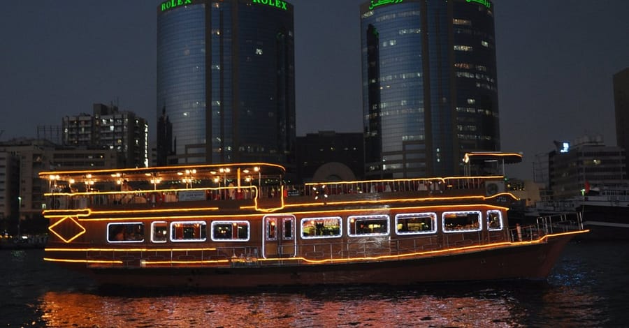 Canal Cruise Buffet Dinner Cruise For 1 Child Or 1, 2, Or 4 Adults Dubai restaurants Shop Online at Dubai Trades 2