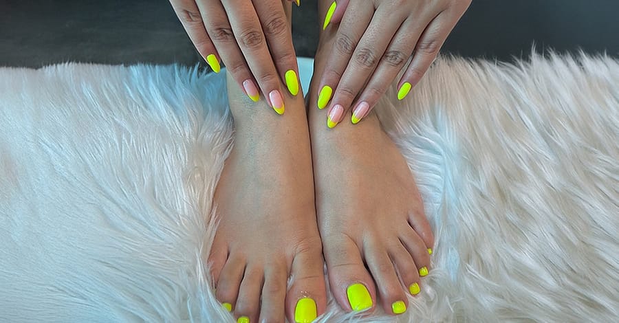 Classic, Gelish Mani-Pedi Or Regular Polish At Spaces Salon & Spa National Deal other Shop Online at Dubai Trades 2