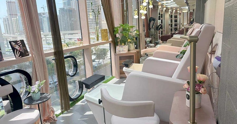 Nail Care Services: Classic Or Gelish Mani-Pedi, Acrylic Extensions, & More At Juan Salon (Up To 62% Dubai other Shop Online at Dubai Trades 2